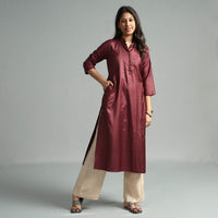 plain silk kurta