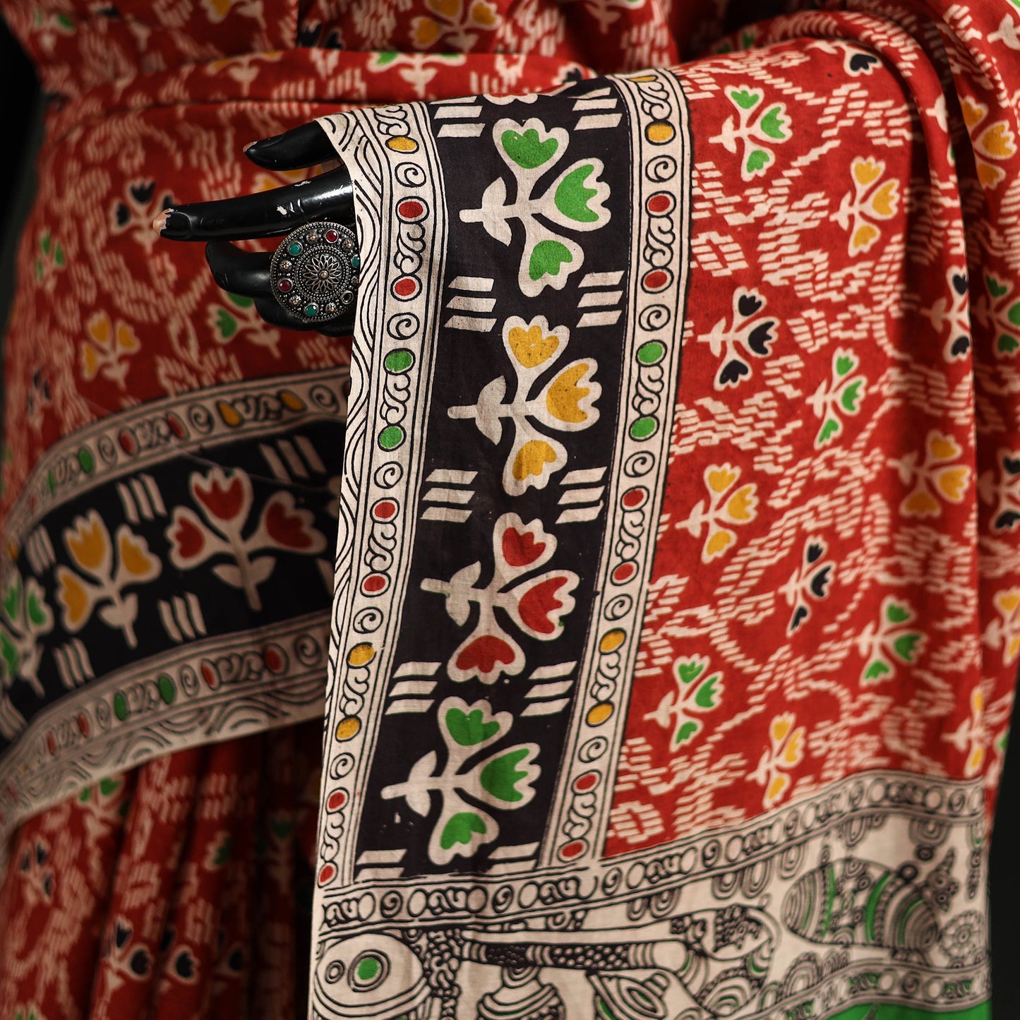 Kalamkari Printed Cotton Saree 46