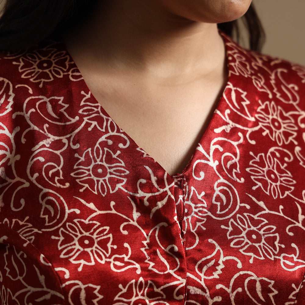 Block Print Stitched Blouse
