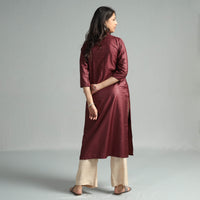 plain silk kurta