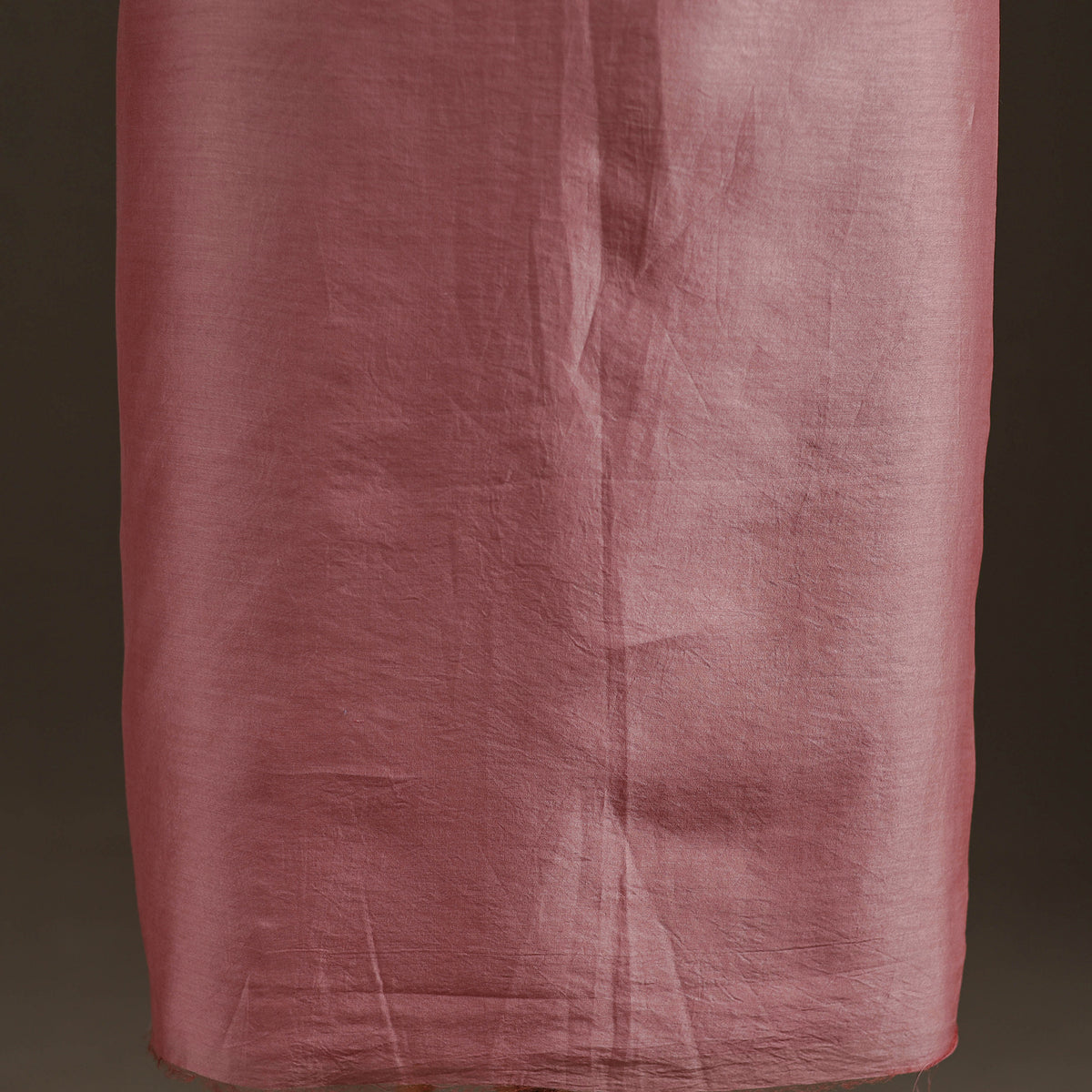 Pink - Handpainted Srikalahasti Handloom Chanderi Silk Unstitched Kurta (2.3M) 02