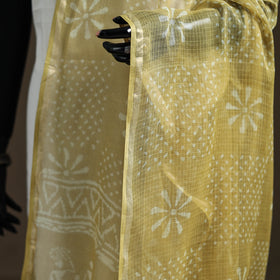 Pipad Hand Block Print Natural Dyed Kota Doria Cotton Dupatta 32