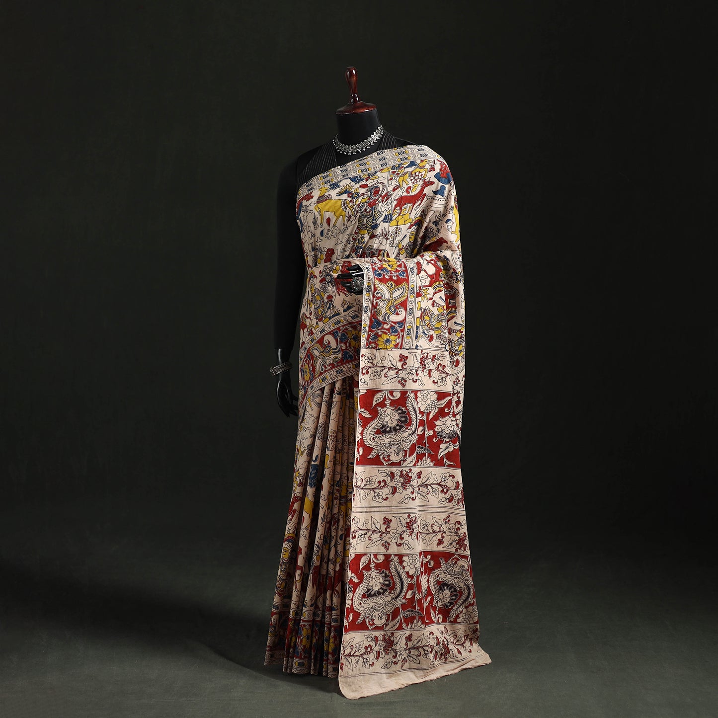 Kalamkari Printed Cotton Saree 47