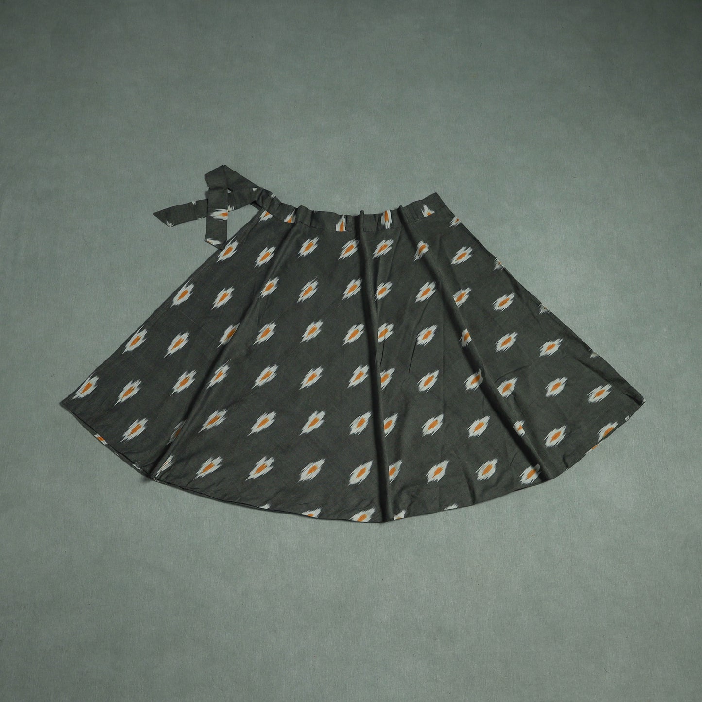 Pochampally Ikat Cotton Wrap Around Skirt 16