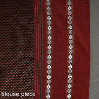 Brown - Ilkal Khun Silk Cotton Saree with Resham Border 21