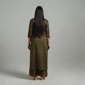 Buy Cotton Green Dharwad Kurta Set with Palazzo & Dupatta