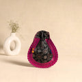 Traditional Kutch Mashru Silk Leather Drawstring Coin Potli 01