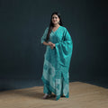 Hand Batik Print Cotton Suit Set with Dupatta for Women 31