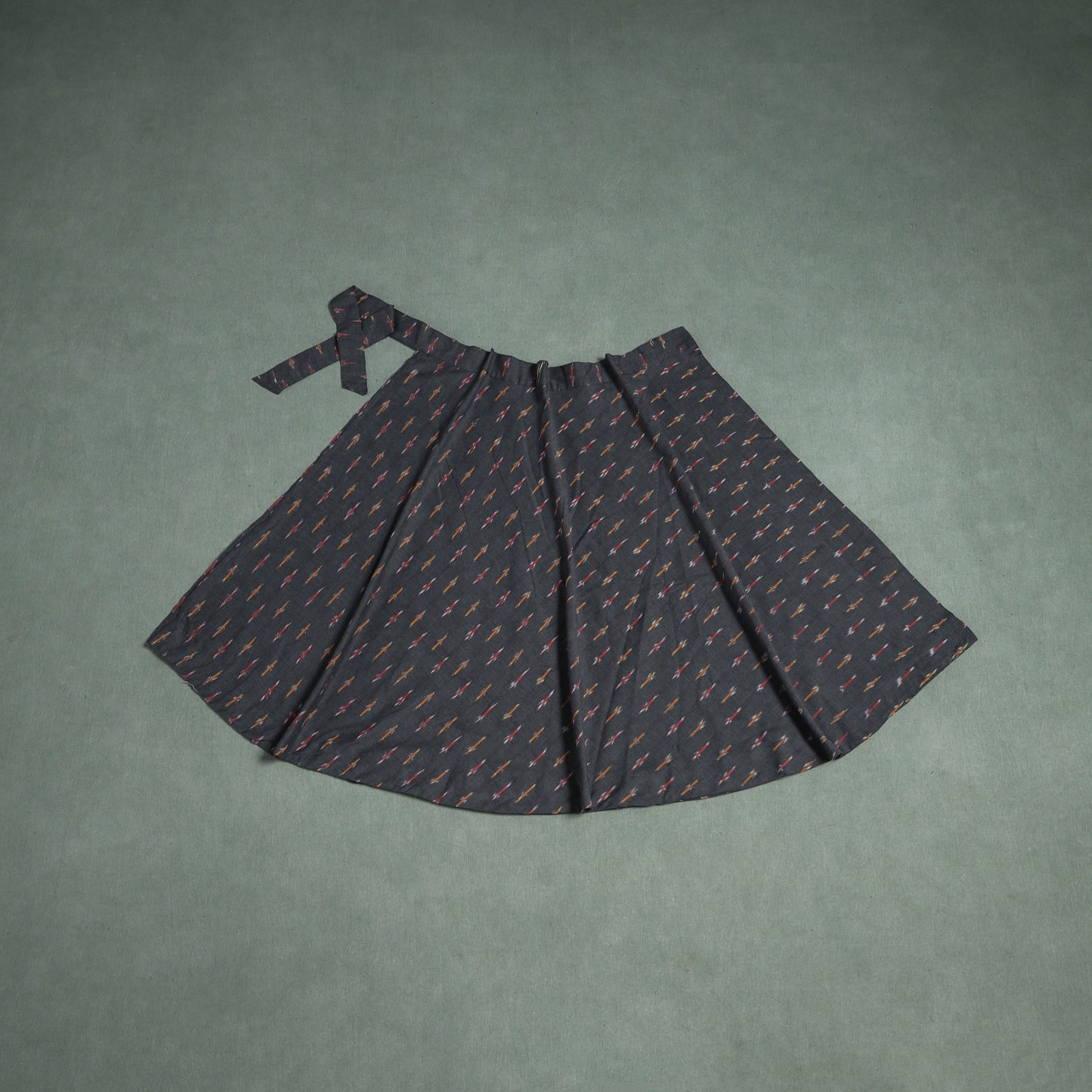 Pochampally Ikat Cotton Wrap Around Skirt 09
