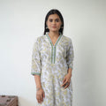 Multicolor - Block Print Cotton Straight Sanganeri Kurta 12