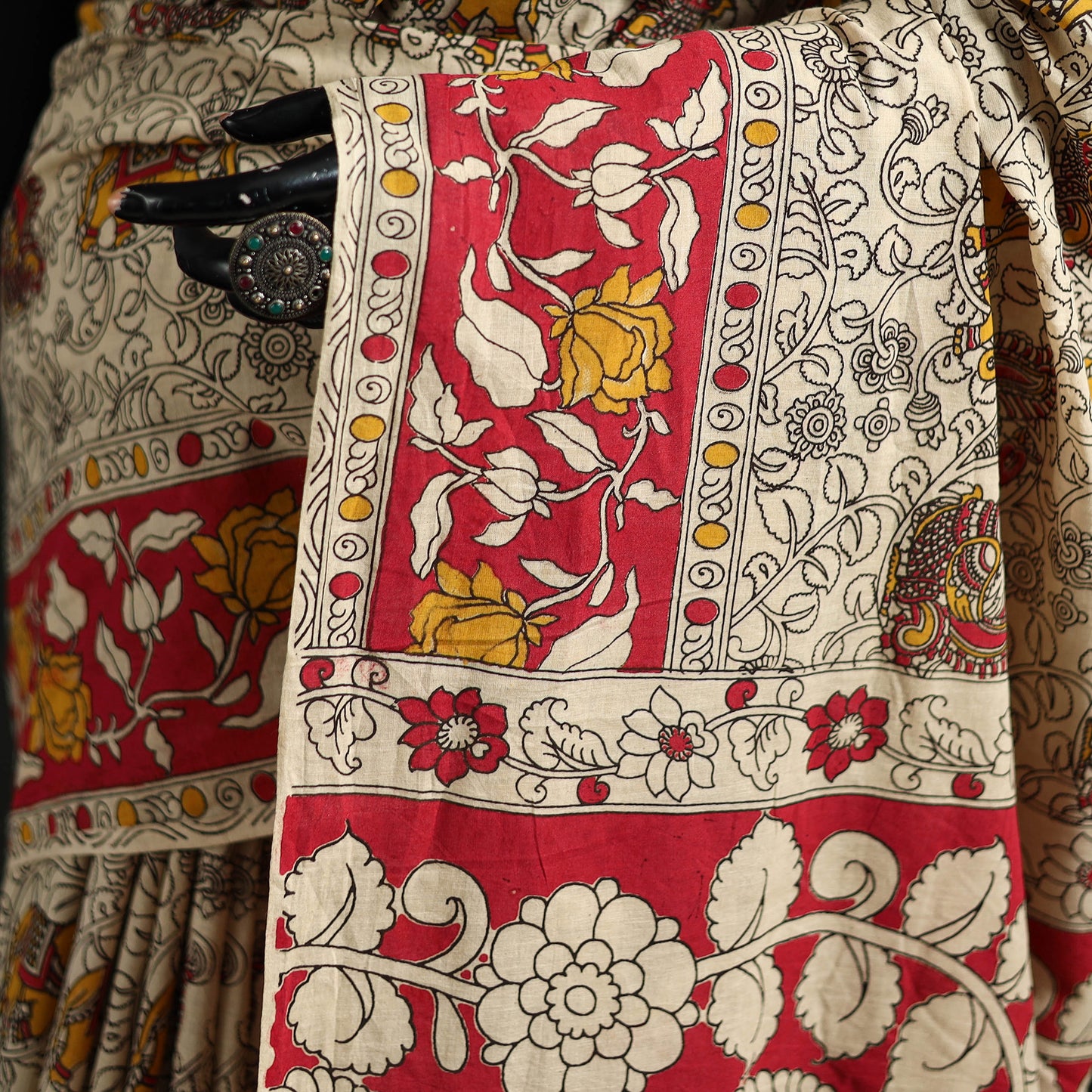 Kalamkari Printed Cotton Saree 48