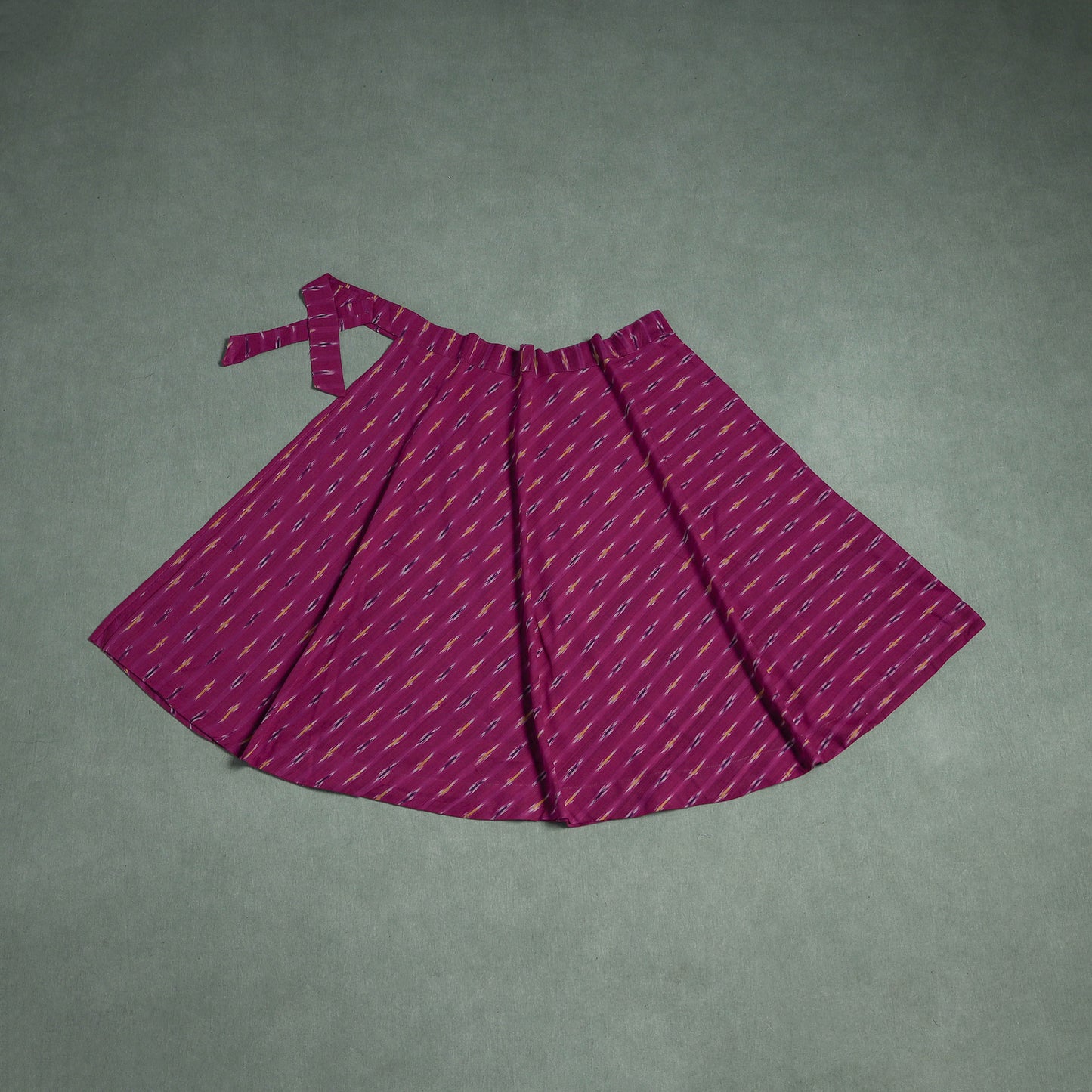 Pochampally Ikat Cotton Wrap Around Skirt 08