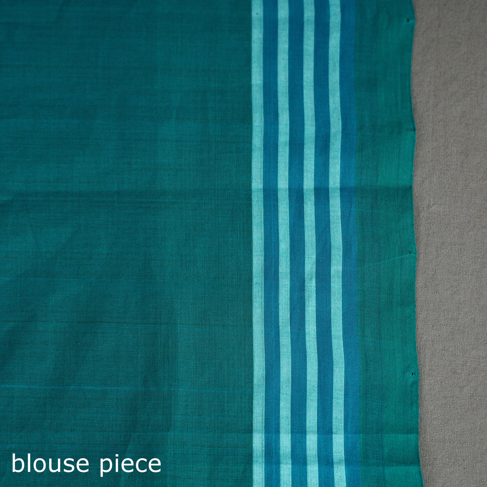 Green - Stripes Dobby Cotton Handloom Saree 39