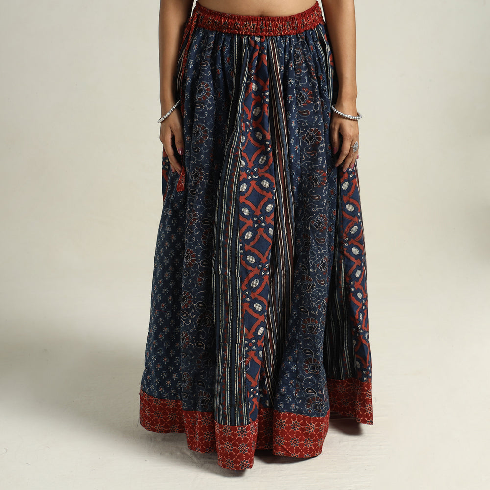 Ajrakh Patchwork Skirt 