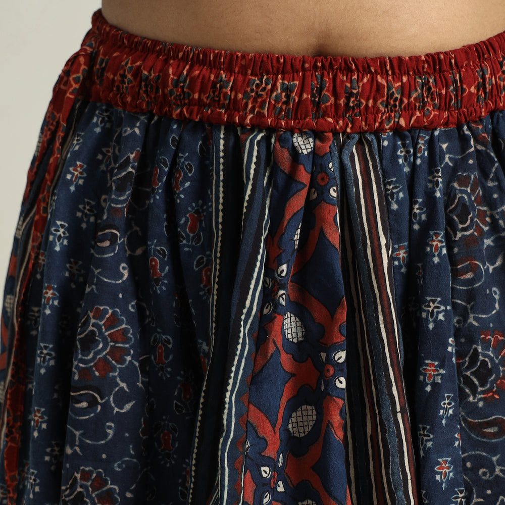 Ajrakh Patchwork Skirt 