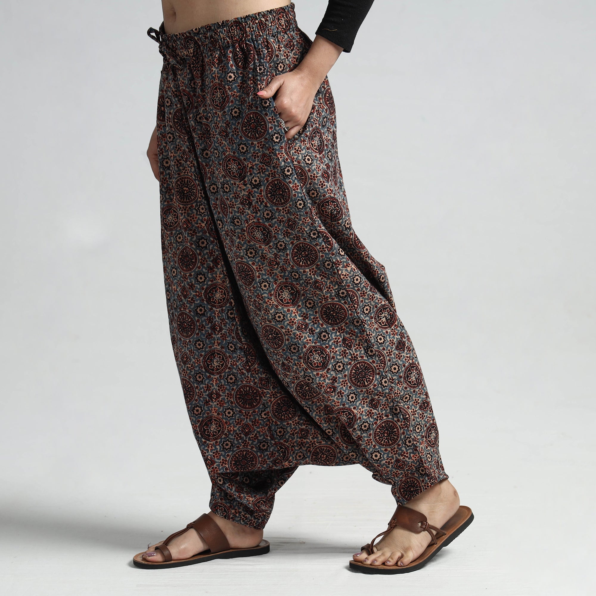 Buy Beige Cotton Khaadi Harem Pants, Women's Bottoms, 100% Khadi Material,  Yoga Magician Haram Pants, Women's Bottoms Pants Online in India - Etsy