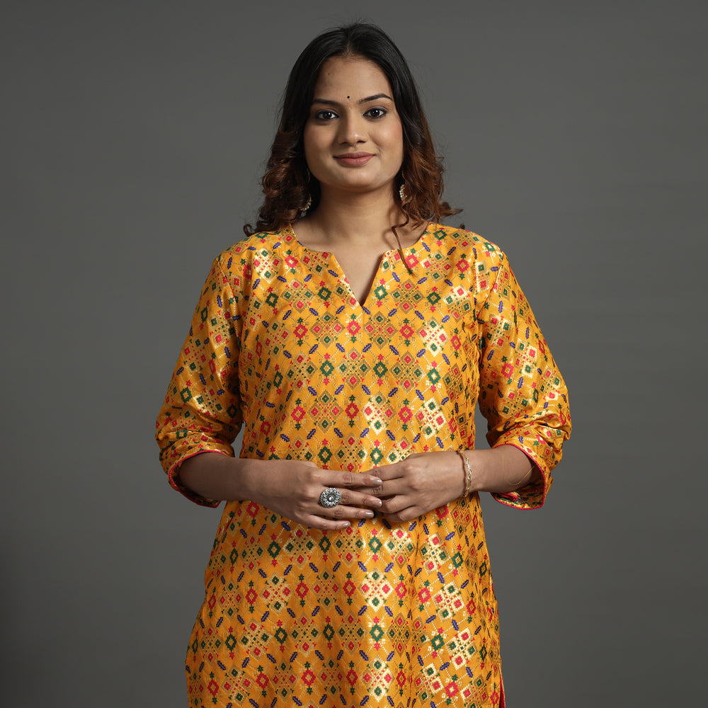 Banarasi Brocade Silk Kurta with Pant Set
