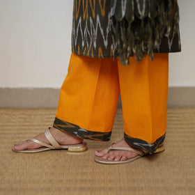 Buy Green Handloom Cotton Pochampally Ikat Kurta Set 