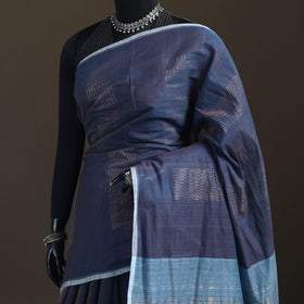 Srikakulam Jamdani Zari Pure Handspun Handloom Cotton Saree 48