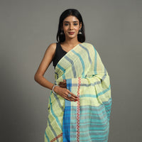 Yellow - Lotus Cotton Handloom Saree 41