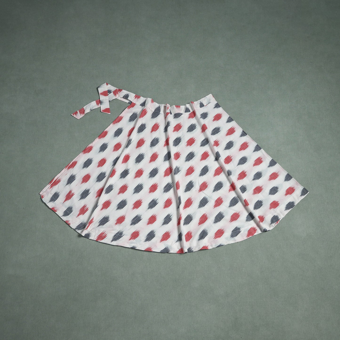 Pochampally Ikat Cotton Wrap Around Skirt 04