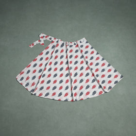 Pochampally Ikat Cotton Wrap Around Skirt 04