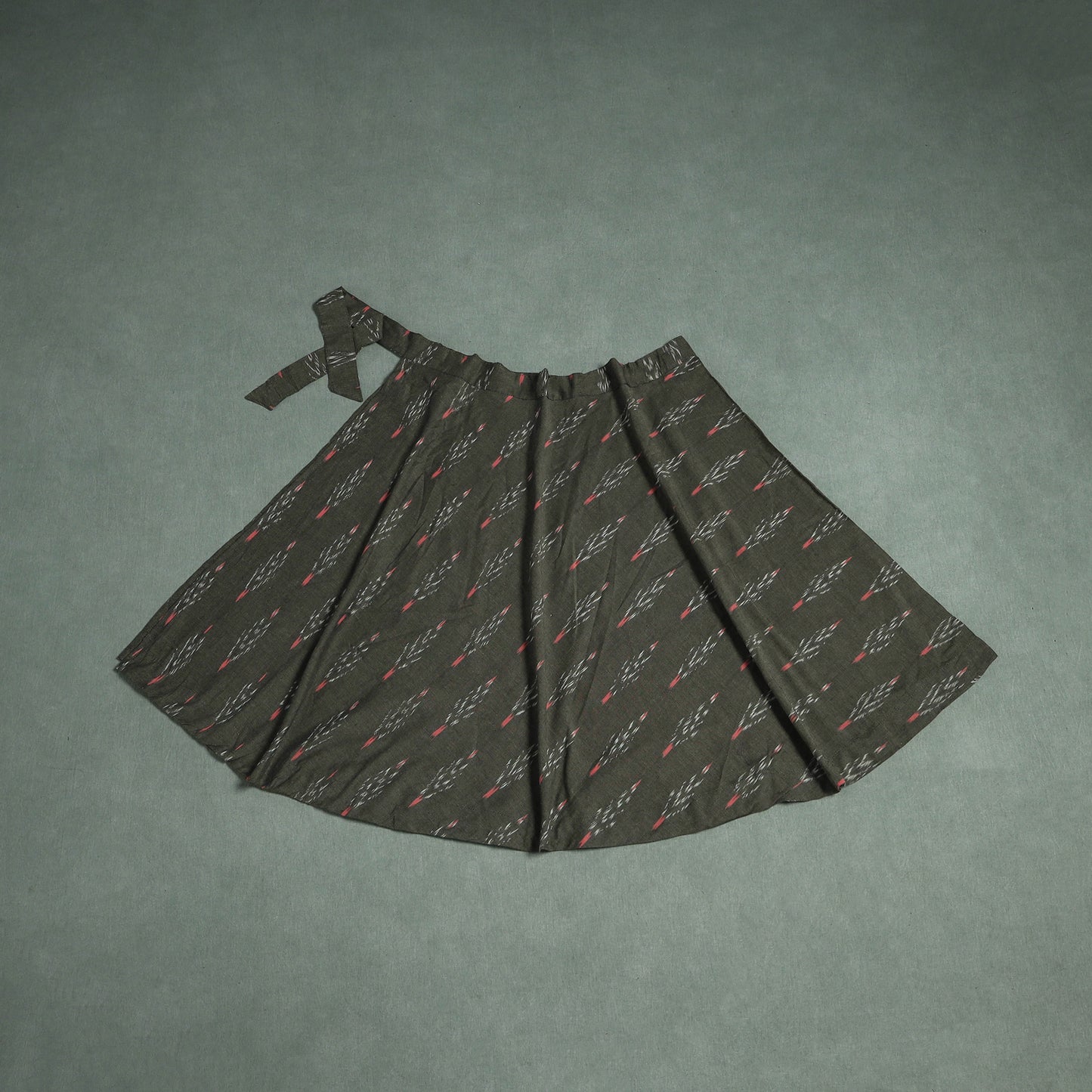 Pochampally Ikat Cotton Wrap Around Skirt 03