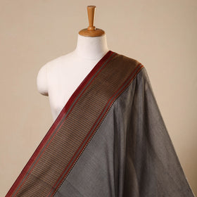  Grey Mercerised Cotton Dharwad Fabric