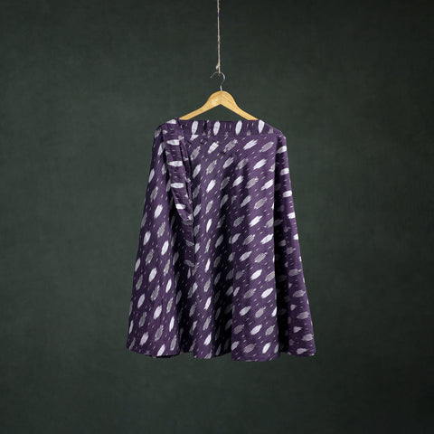 Purple - Pochampally Ikat Cotton Wrap Around Skirt 72