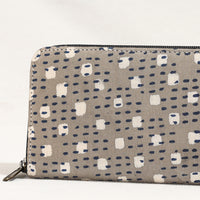 block printed clutch 