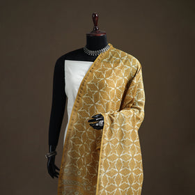 Akola Dabu Hand Block Print Chanderi Silk Handloom Dupatta 03