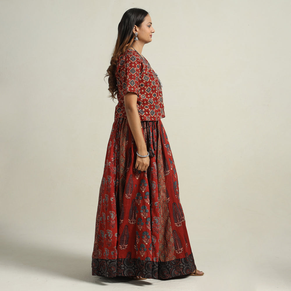 Ajrakh Patchwork Skirt 