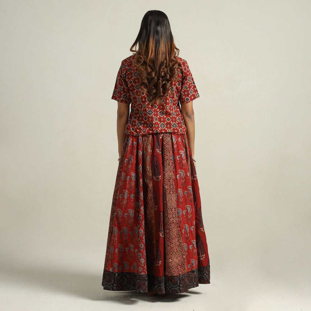 Ajrakh Patchwork Skirt 