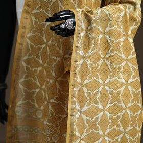 Akola Dabu Hand Block Print Chanderi Silk Handloom Dupatta 03