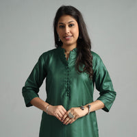 plain silk kurta