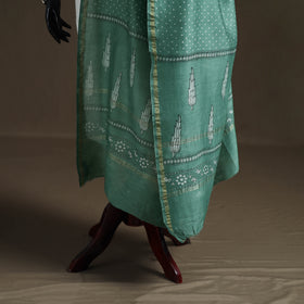 Akola Dabu Hand Block Print Chanderi Silk Handloom Dupatta 04