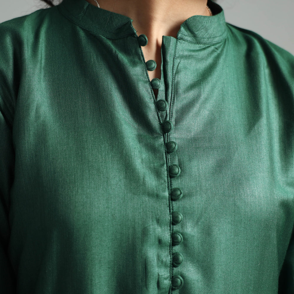 plain silk kurta