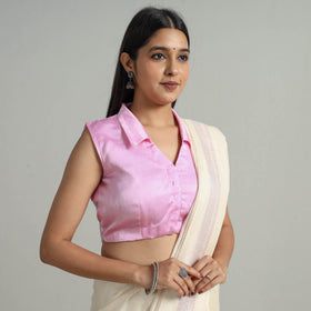 Buy Modal Silk Plain Stitched Blouse 08 Online at iTokri.com