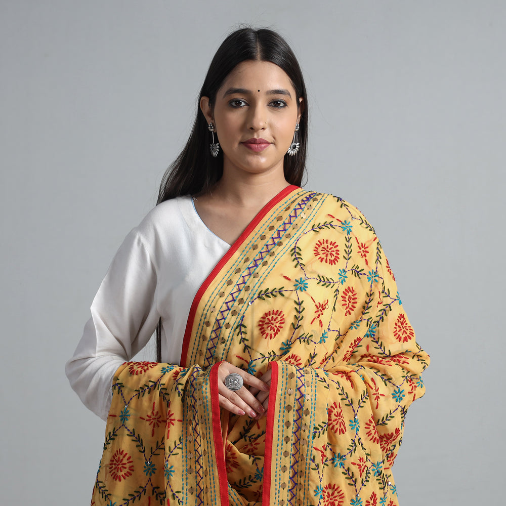 Phulkari Embroidered Dupatta