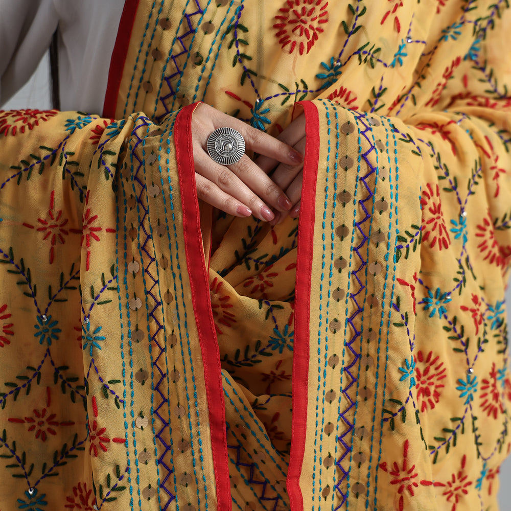 Phulkari Embroidered Dupatta