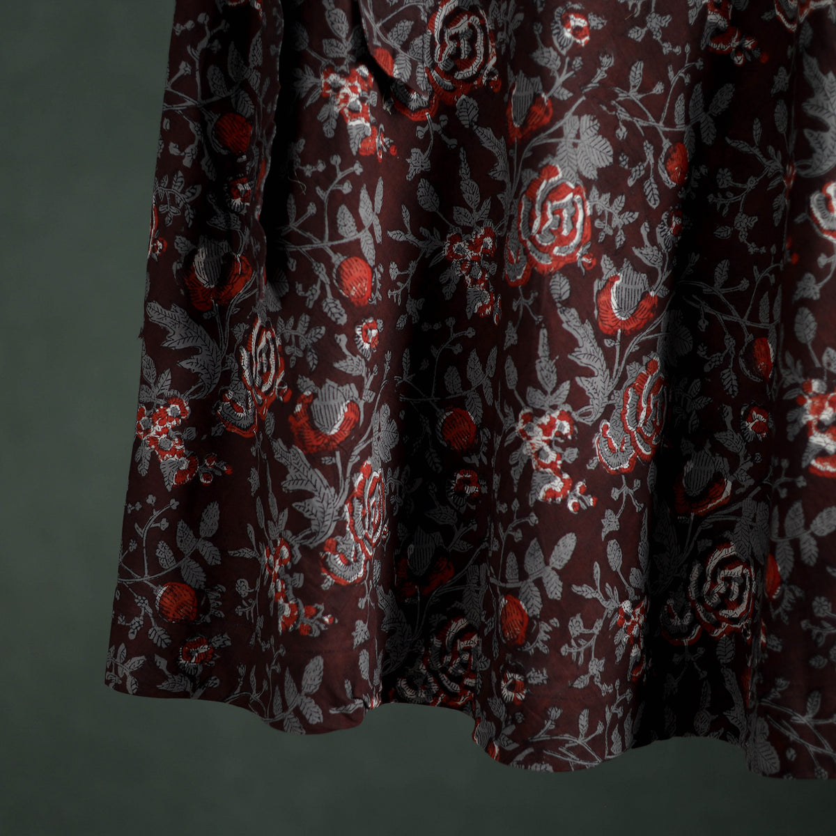 Bagru Hand Block Print Cotton Wrap Around Skirt 77