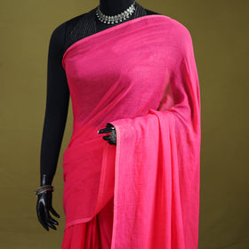 Plain Pure Mul Cotton Ready To Wear Saree 01