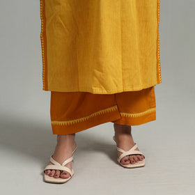 Buy Cotton Yellow Dharwad Kurta Set with Palazzo & Dupatta