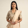 Buy Pedana Kalamkari Block Printed Cotton Stitched Blouse Online at iTokri.com