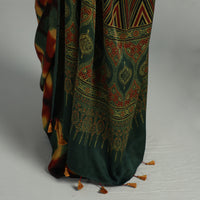 Ajrakh Modal Silk Saree