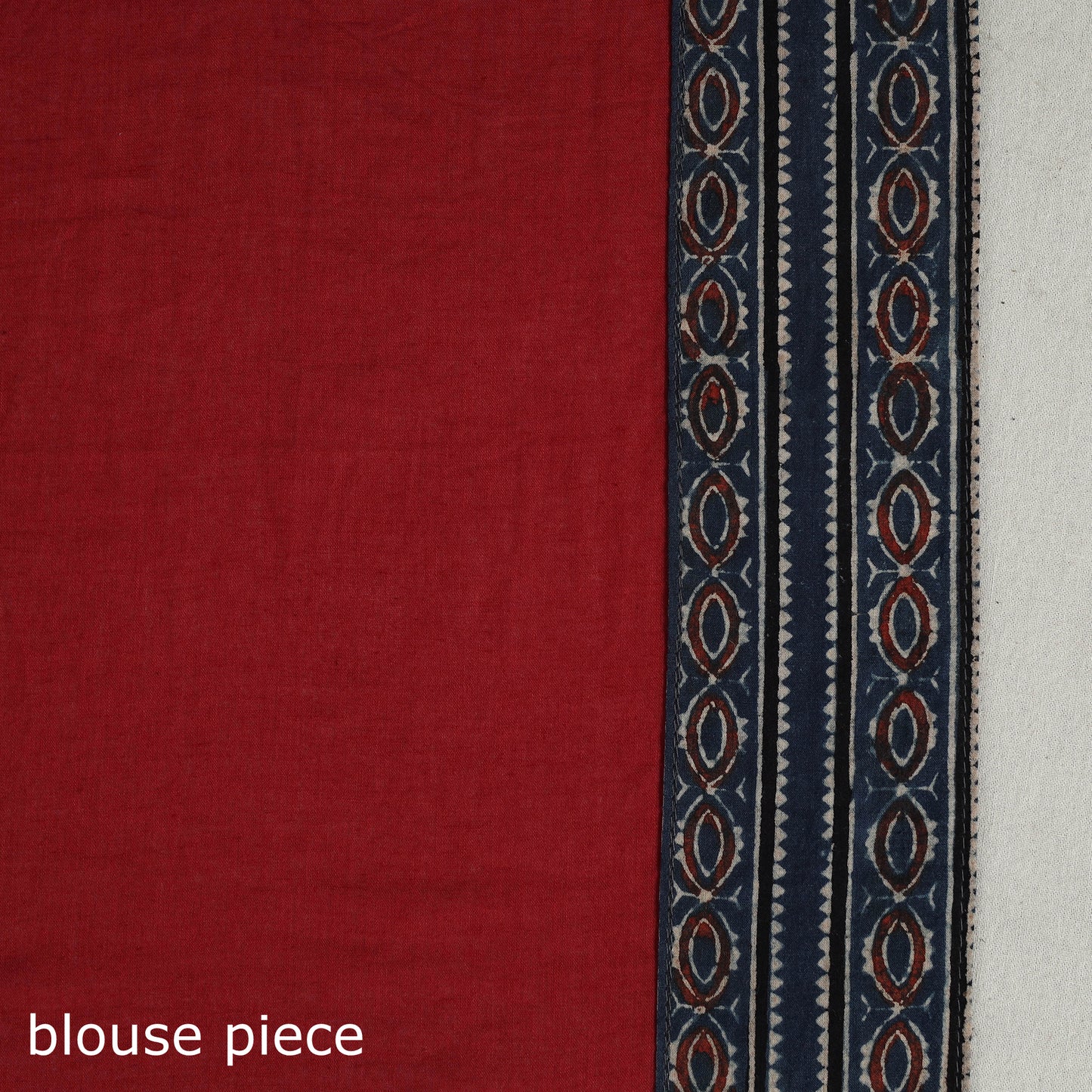 Maroon - Applique Patchwork Mul Cotton Tagai Ajrakh Saree 03