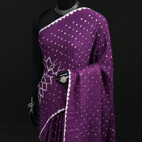 Kutch Bandhani Tie-Dye Cotton Saree 101