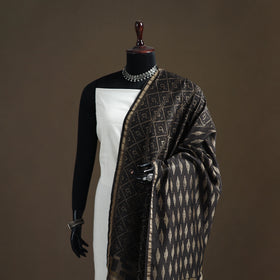 Akola Dabu Hand Block Print Chanderi Silk Handloom Dupatta 07