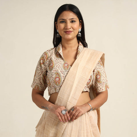 kalamkari stitched blouse 