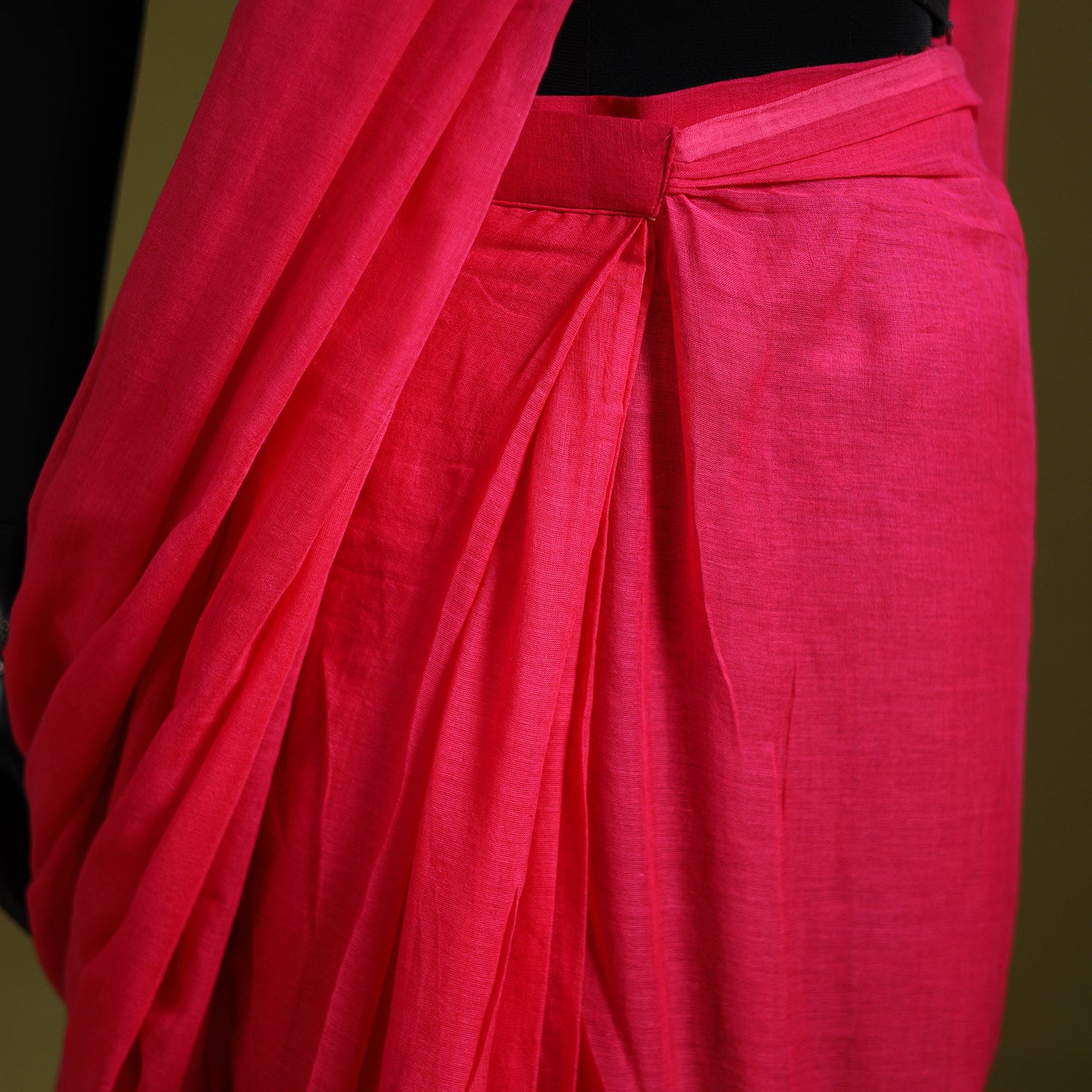 Plain Pure Mul Cotton Ready To Wear Saree 01